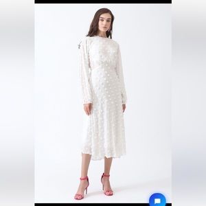 Chicwish white sheer dress